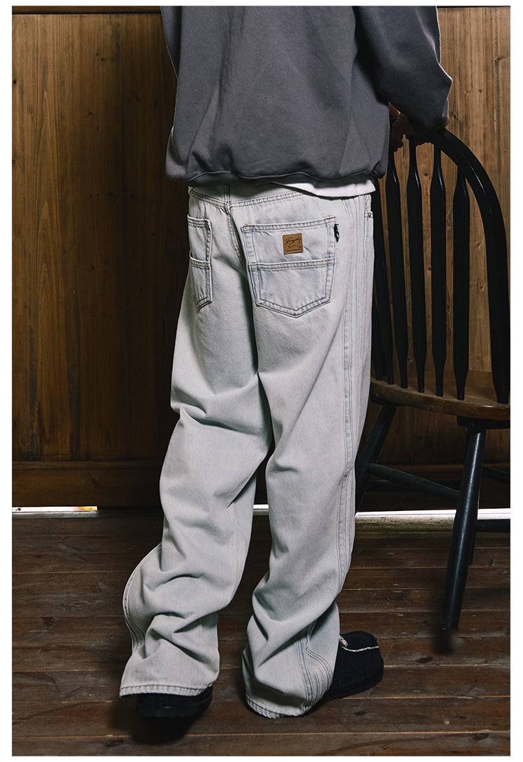 Remedy Washed Side Striped Jeans | Face 3 Face