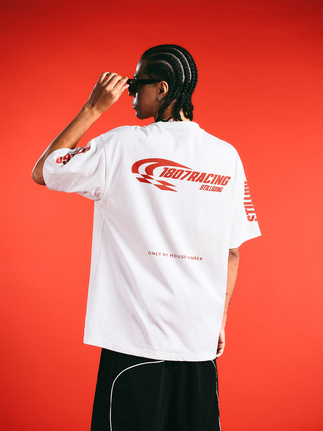 1807 Number 8 Racing Print Tee | Face 3 Face