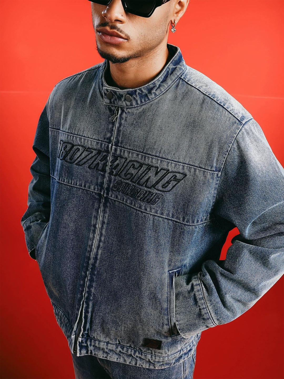 1807 Racing Washed Denim Jacket | Face 3 Face