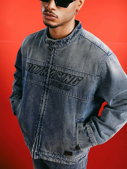 1807 Racing Washed Denim Jacket | Face 3 Face