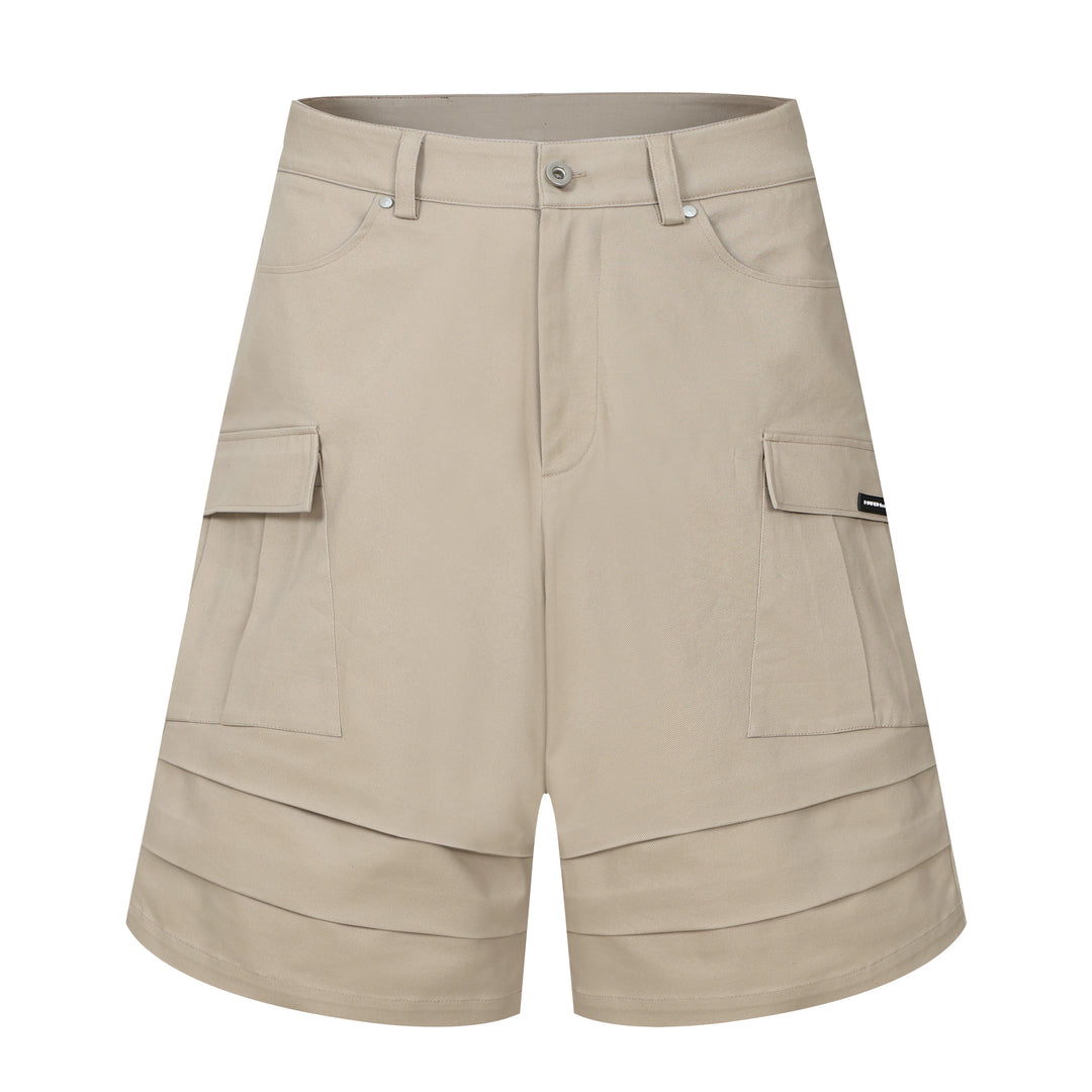 Harsh and Cruel 3D Pleated Cargo Pocket Work Shorts | Face 3 Face