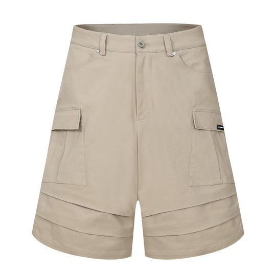 Harsh and Cruel 3D Pleated Cargo Pocket Work Shorts | Face 3 Face