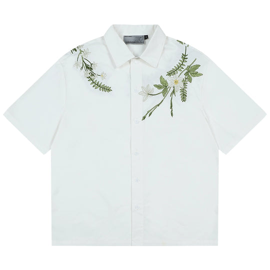 Harsh and Cruel Floral Embroidered Cuban Shirt | Face 3 Face
