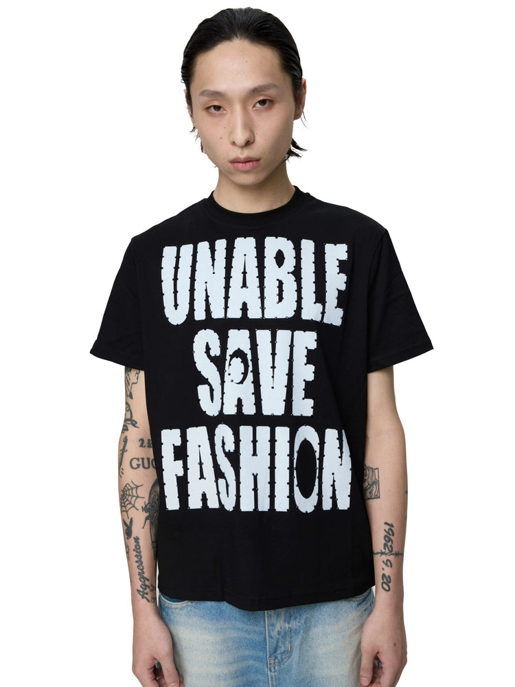 KARMANISTIC Rhinestone Slogan Print Tee | Face 3 Face