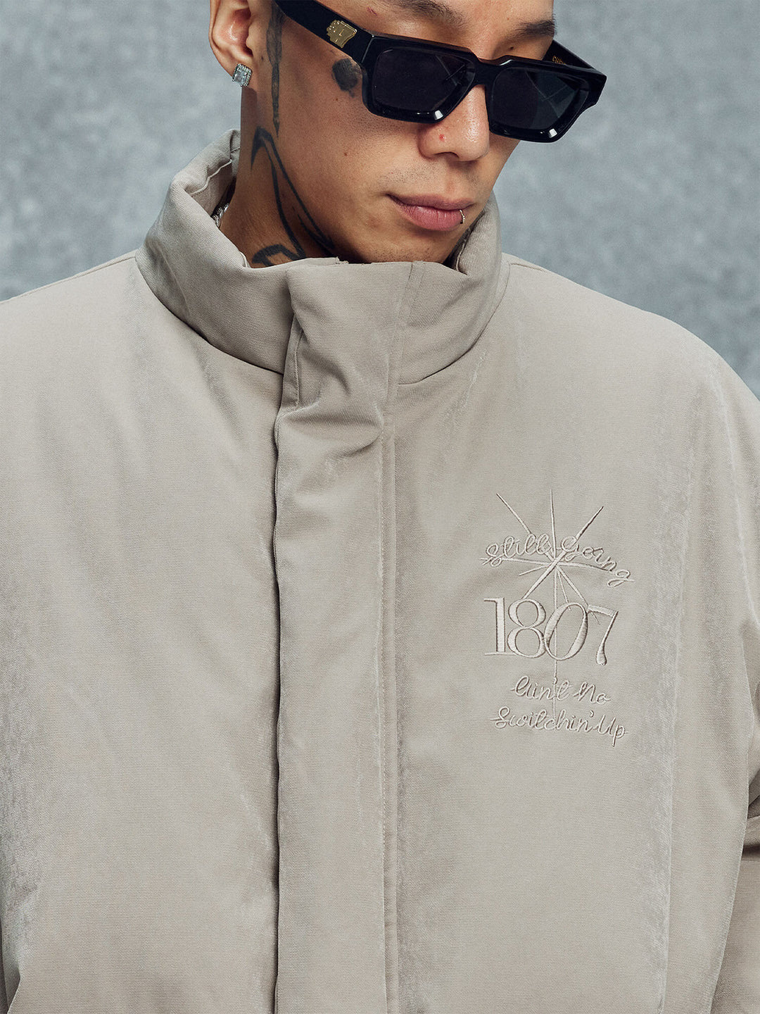 1807 Star Embroidered Down Jacket