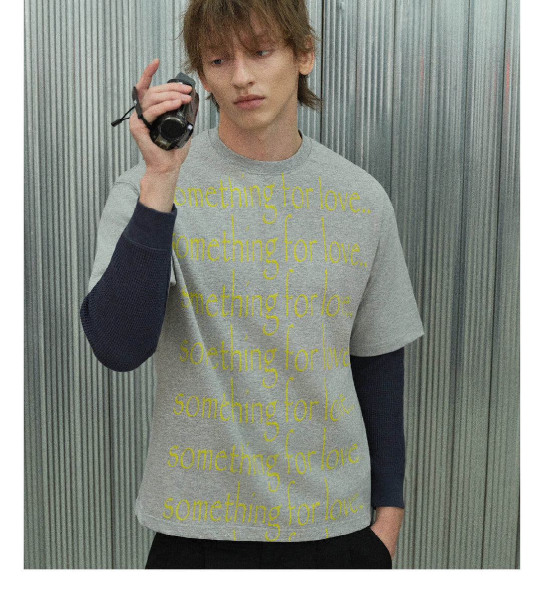S45 All Over Slogan Print Short Sleeve Tee