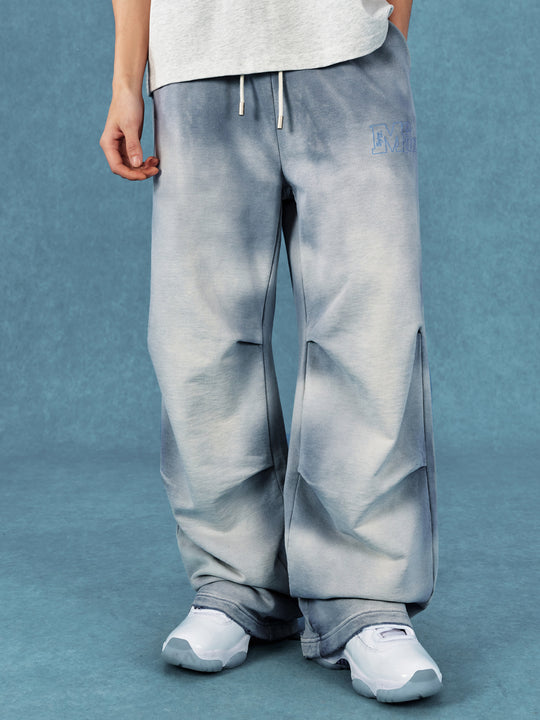 MEDM Washed and Dyed Embroidered Sweatpants | Face 3 Face