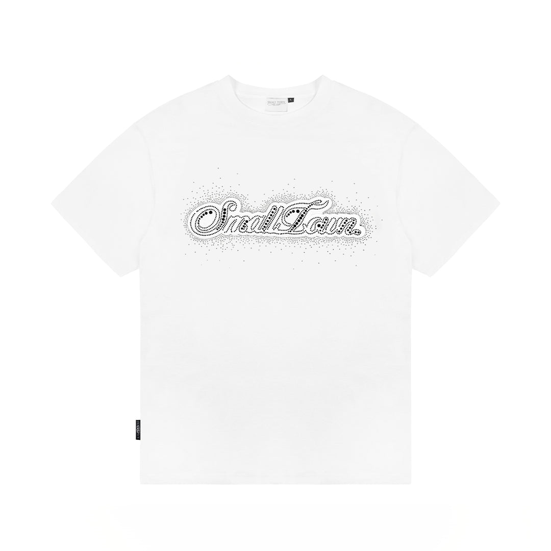 Small Town Kid Pearl and Rhinestone Embroidered Tee | Face 3 Face