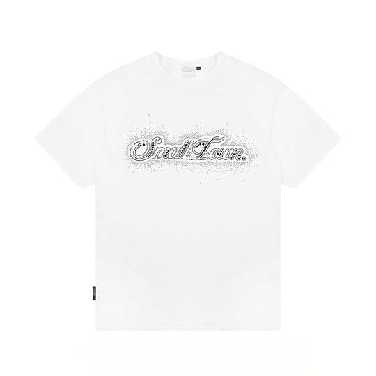 Small Town Kid Pearl and Rhinestone Embroidered Tee | Face 3 Face