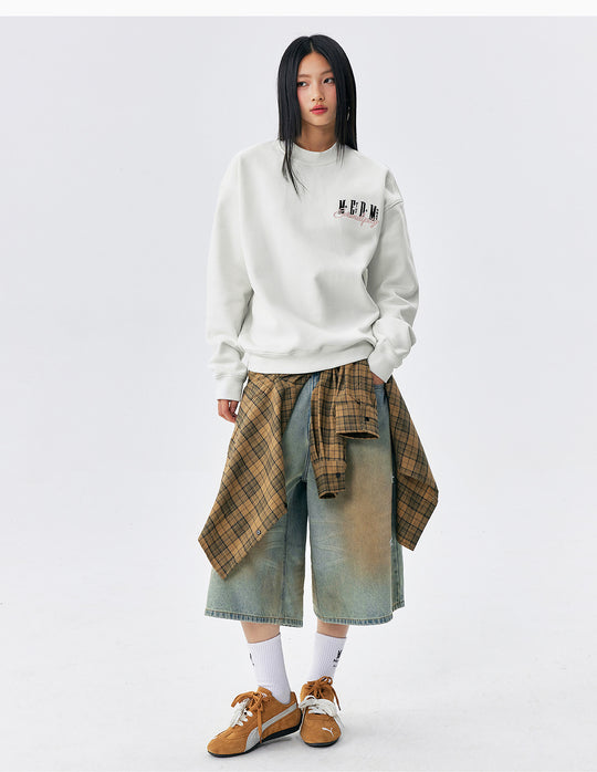 MEDM Logo Embroidered Basic Sweatshirt | Face 3 Face