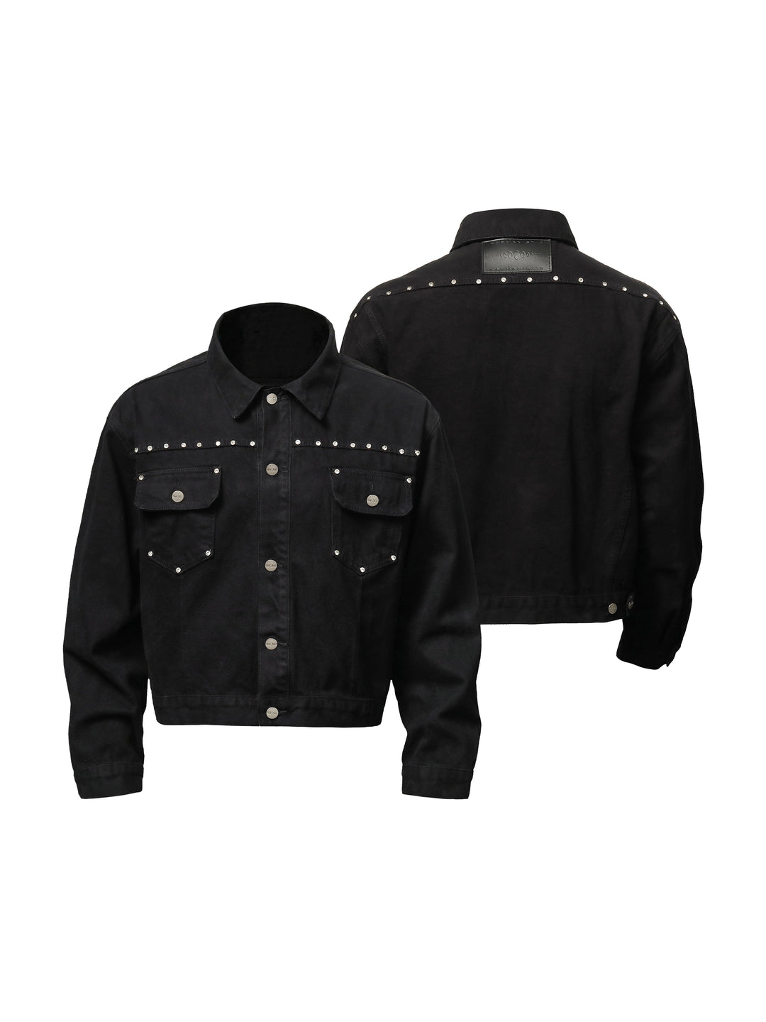 KARMANISTIC Diamond Studded Short Denim Jacket | Face 3 Face