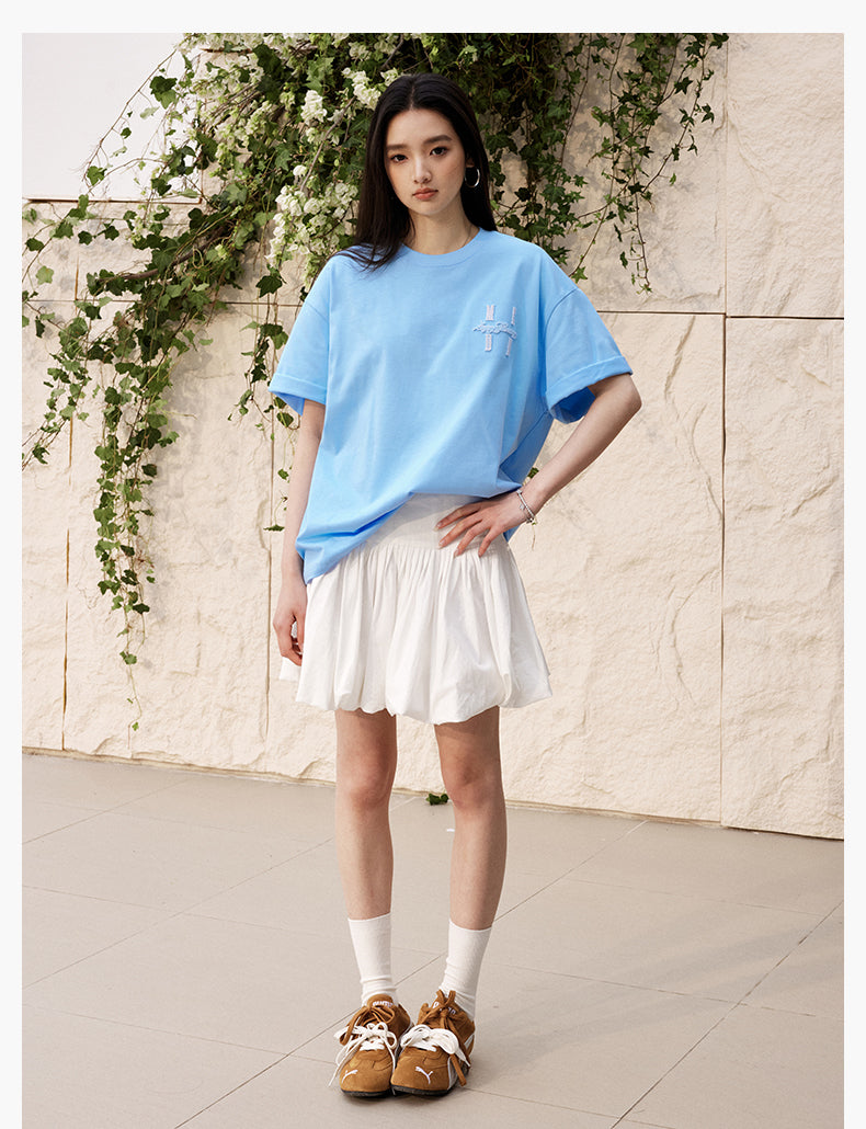 MEDM One Point 3D Fuzzy Embroidered Logo Tee | Face 3 Face