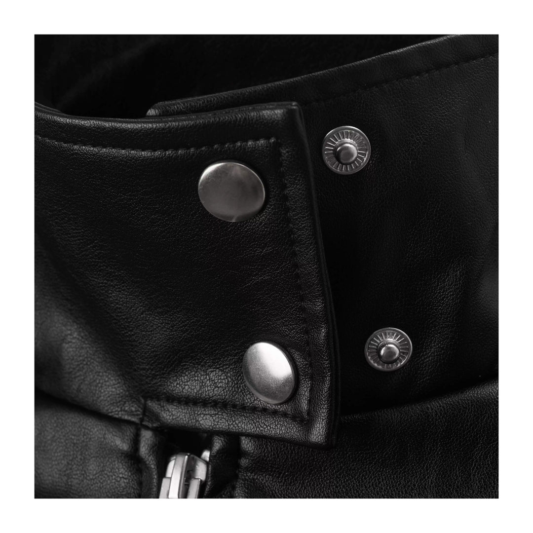 KARMANISTIC Racing Short Leather Jacket | Face 3 Face