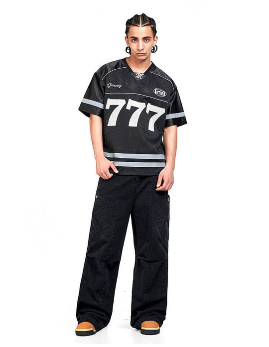 F3F Select 777 Numbering Reflective Stripe Mesh Short Sleeve Hockey Jersey | Face 3 Face