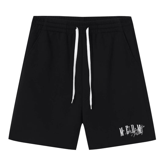 MEDM Colorful Logo Embroidered Sweat Shorts | Face 3 Face