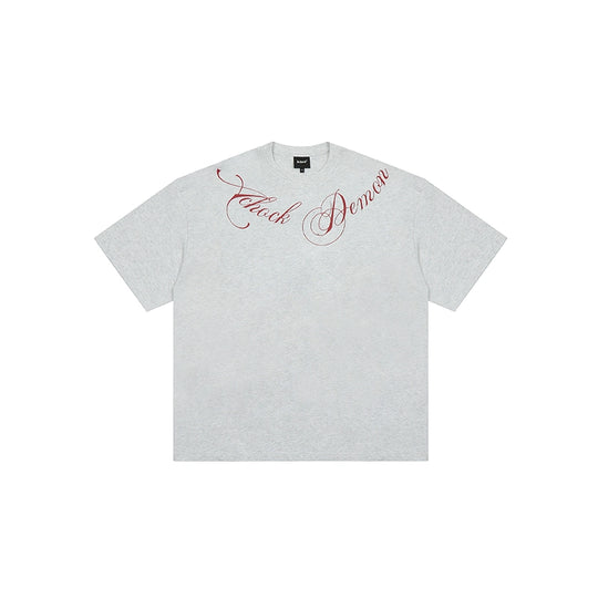 Achock Script Logo Print Tee | Face 3 Face