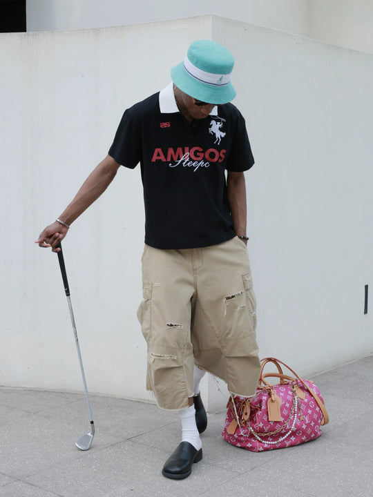 STEEPC Amigos Patch Embroidered Polo Shirt | Face 3 Face