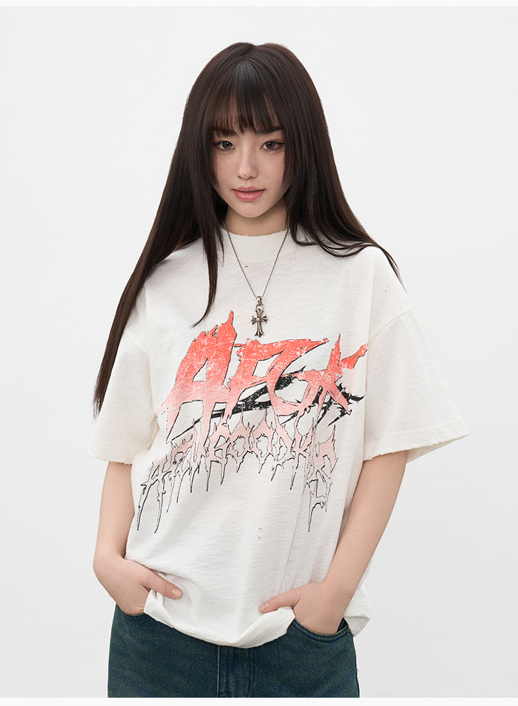 AFGK Vintage Rock Print Tee | Face 3 Face
