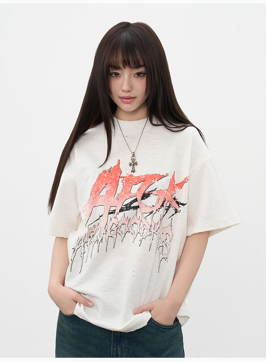AFGK Vintage Rock Print Tee | Face 3 Face