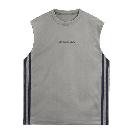 JHYQ Side Stripe Sleeveless Tee