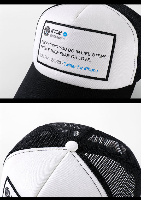NOVACAM Message Patch Trucker Hat | Face 3 Face