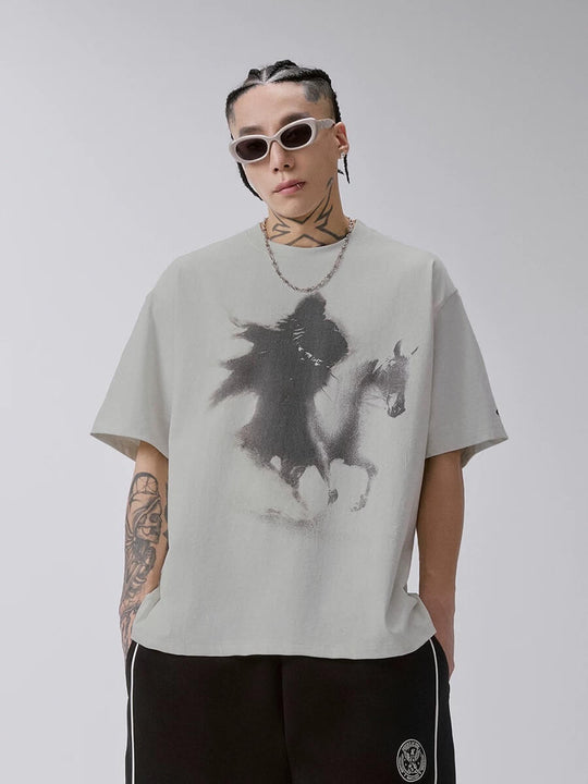F2CE Phantom Rider Vintage Print Short Sleeve Tee | Face 3 Face