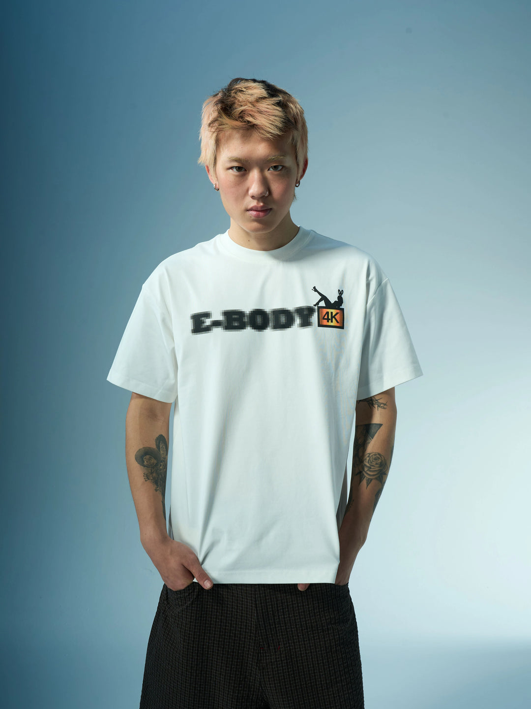 EVILKNIGHT(EK) Mosaic Letter Printed Tee | Face 3 Face