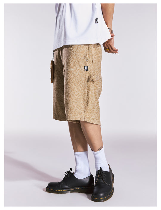 Remedy Leopard Work Painter Shorts | Face 3 Face