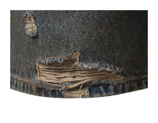 KARMANISTIC Washed Distressed Baggy Jeans | Face 3 Face