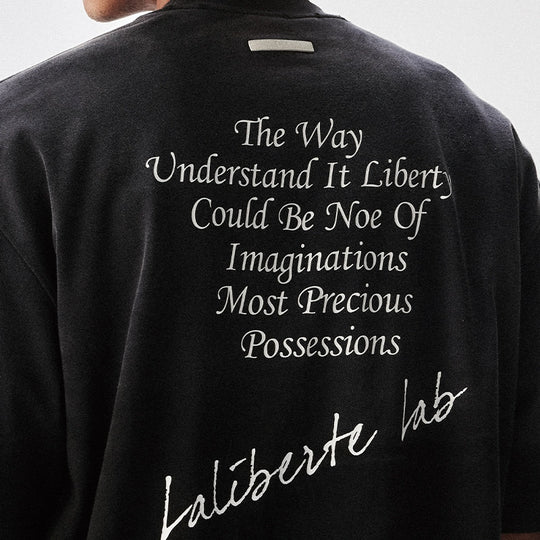 Labt Distressed Holes Dirty Print Tee | Face 3 Face