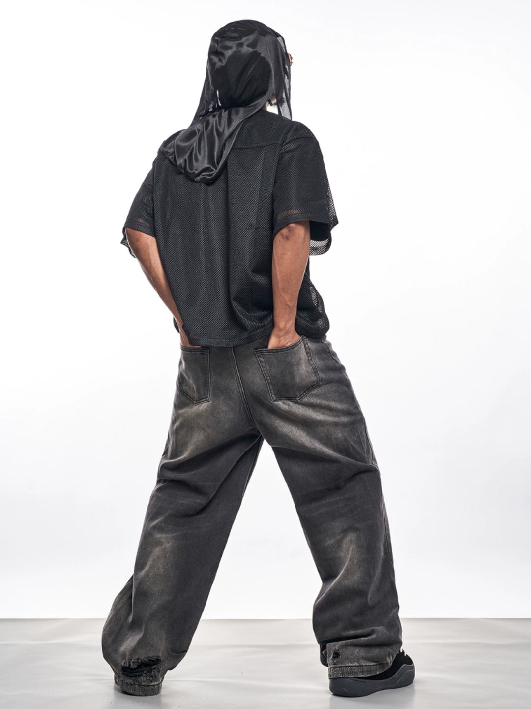 F3F Select Five Buttons Washed Black Jeans | Face 3 Face