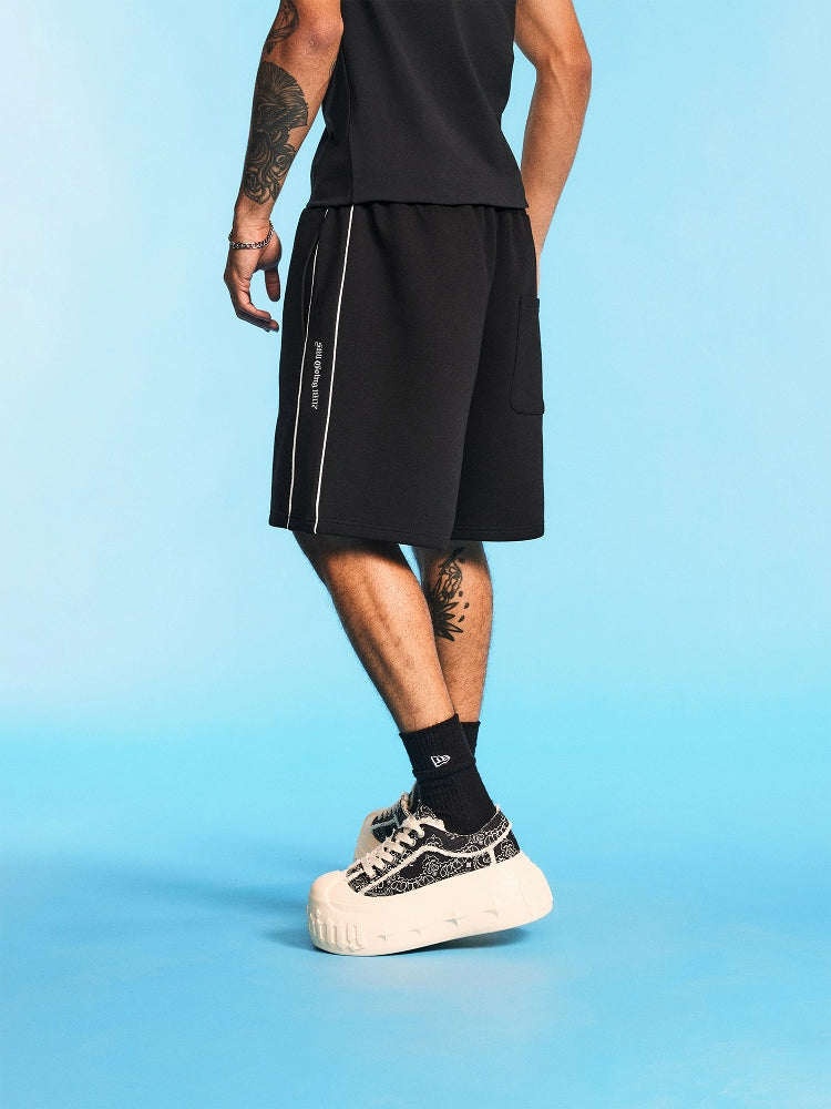 1807 Gothic Logo Embroidered Sweat Shorts | Face 3 Face