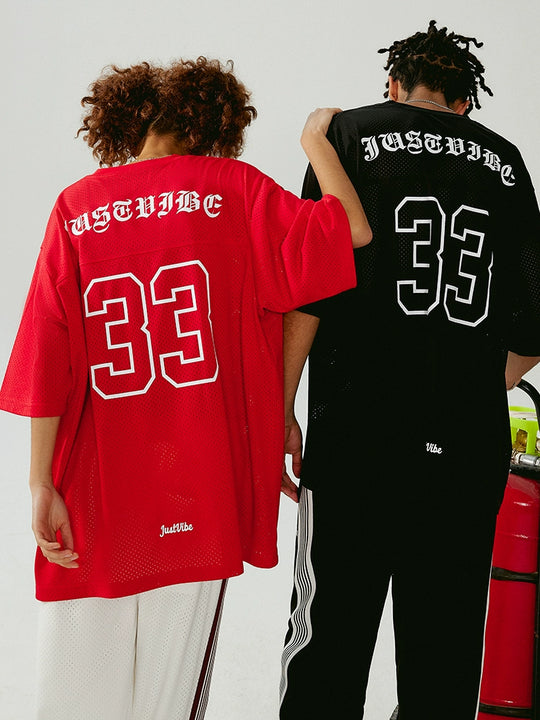 JUST VIBE 33 Numbered Mesh Hockey Jersey | Face 3 Face