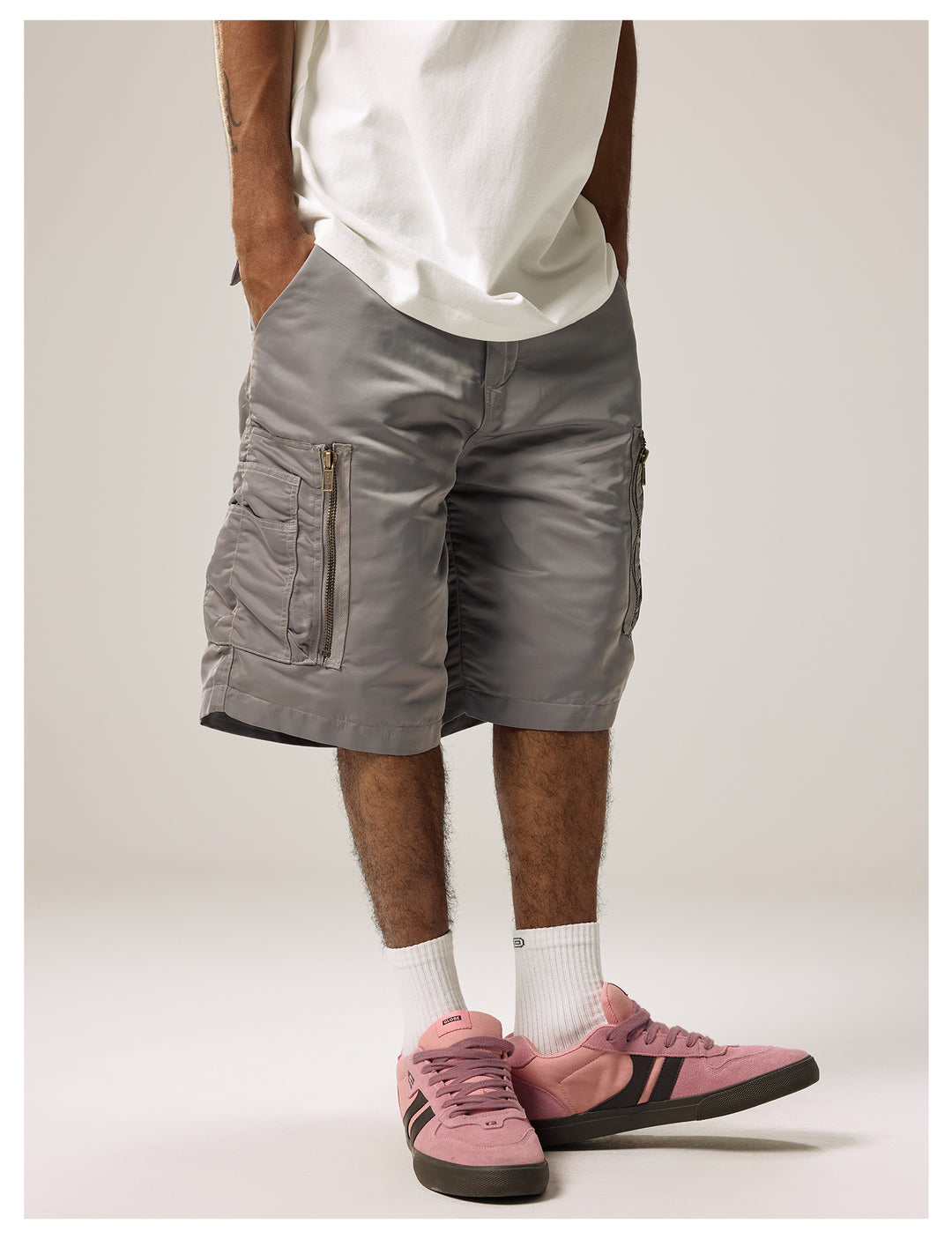 Remedy Multi Pocket Nylon Work Cargo Shorts | Face 3 Face