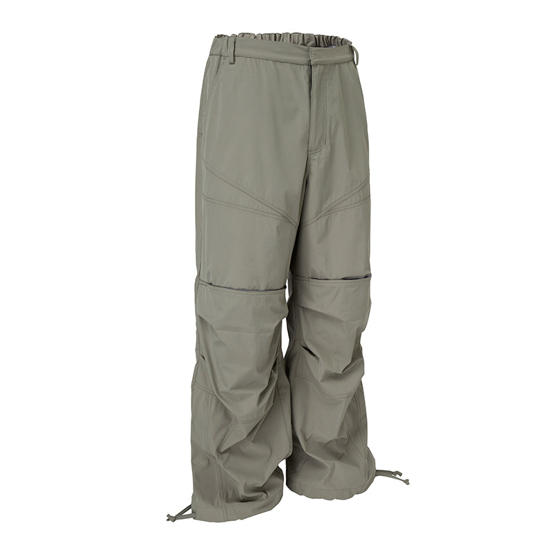 F2CE Knee Pocket Pleated Baggy Pants | Face 3 Face