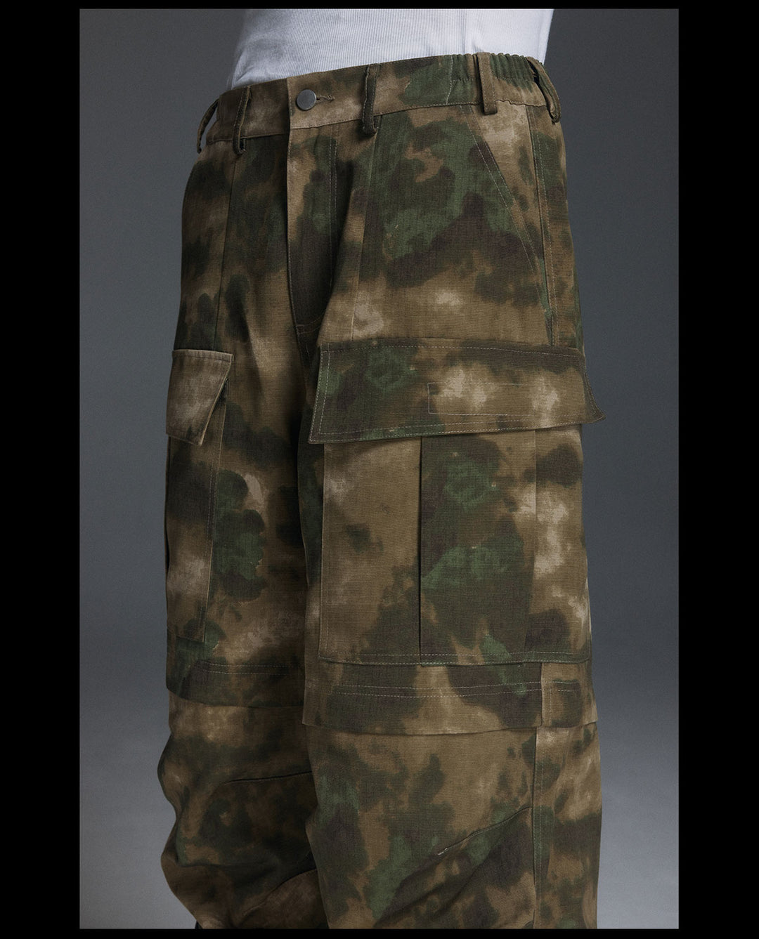 NOVACAM Camouflage Multi-Pocket Baggy Work Cargo Pants | Face 3 Face