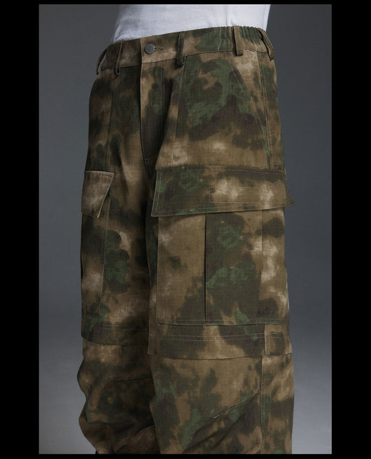 NOVACAM Camouflage Multi-Pocket Baggy Work Cargo Pants | Face 3 Face
