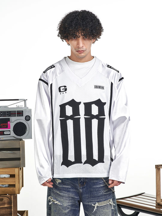 F3F Select 88 Numbered Mesh Long Sleeve Hockey Jersey | Face 3 Face