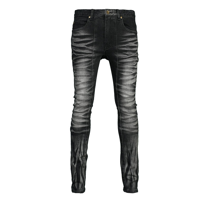 TGFCLUB 3D Whisker Washed Slim Fit Jeans | Face 3 Face