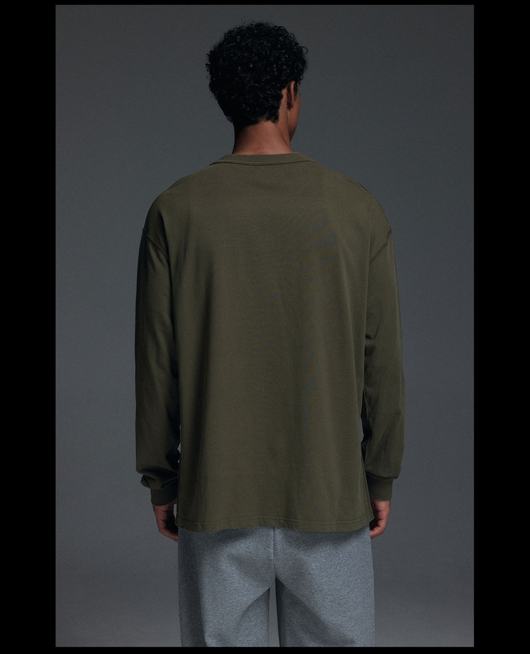 NOVACAM Novacam Art Room Backstitching Frayed Long Sleeve Tee | Face 3 Face