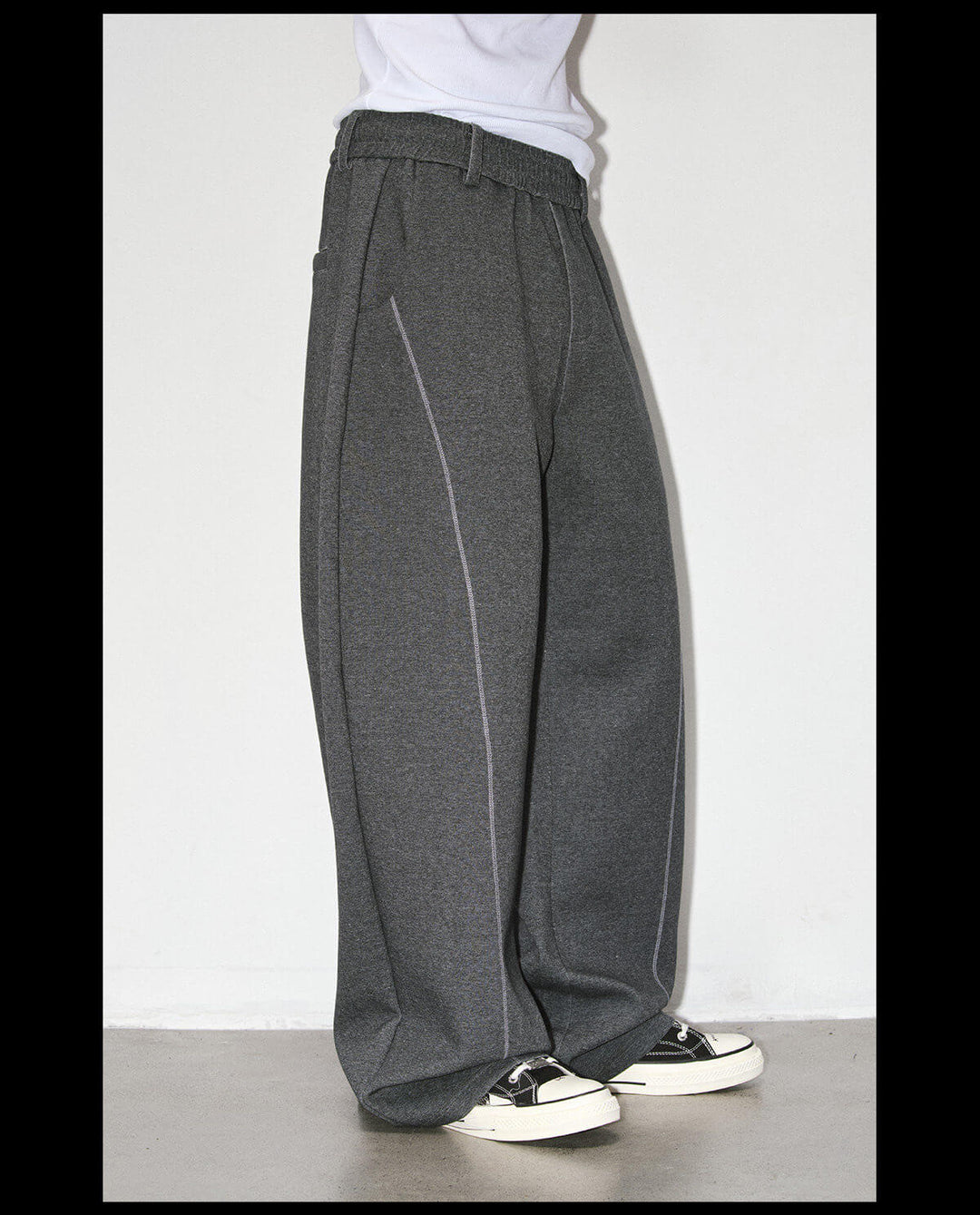 NOVACAM Air Layered Curved Baggy Sweatpants | Face 3 Face