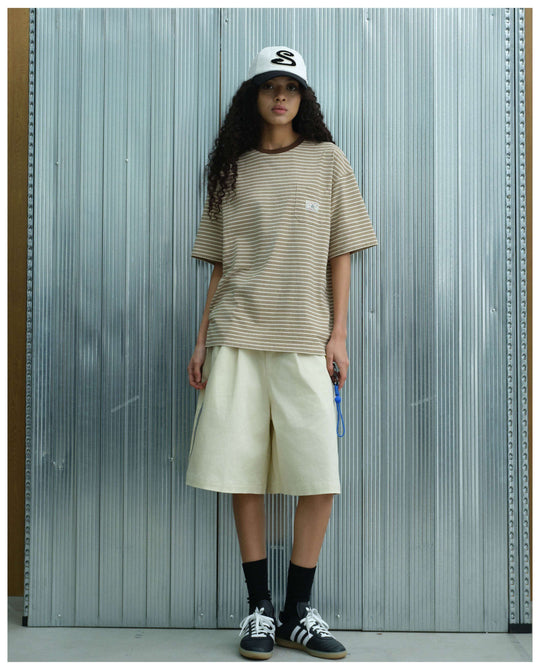 S45 Soft Striped Pocket Short Sleeve Tee | Face 3 Face