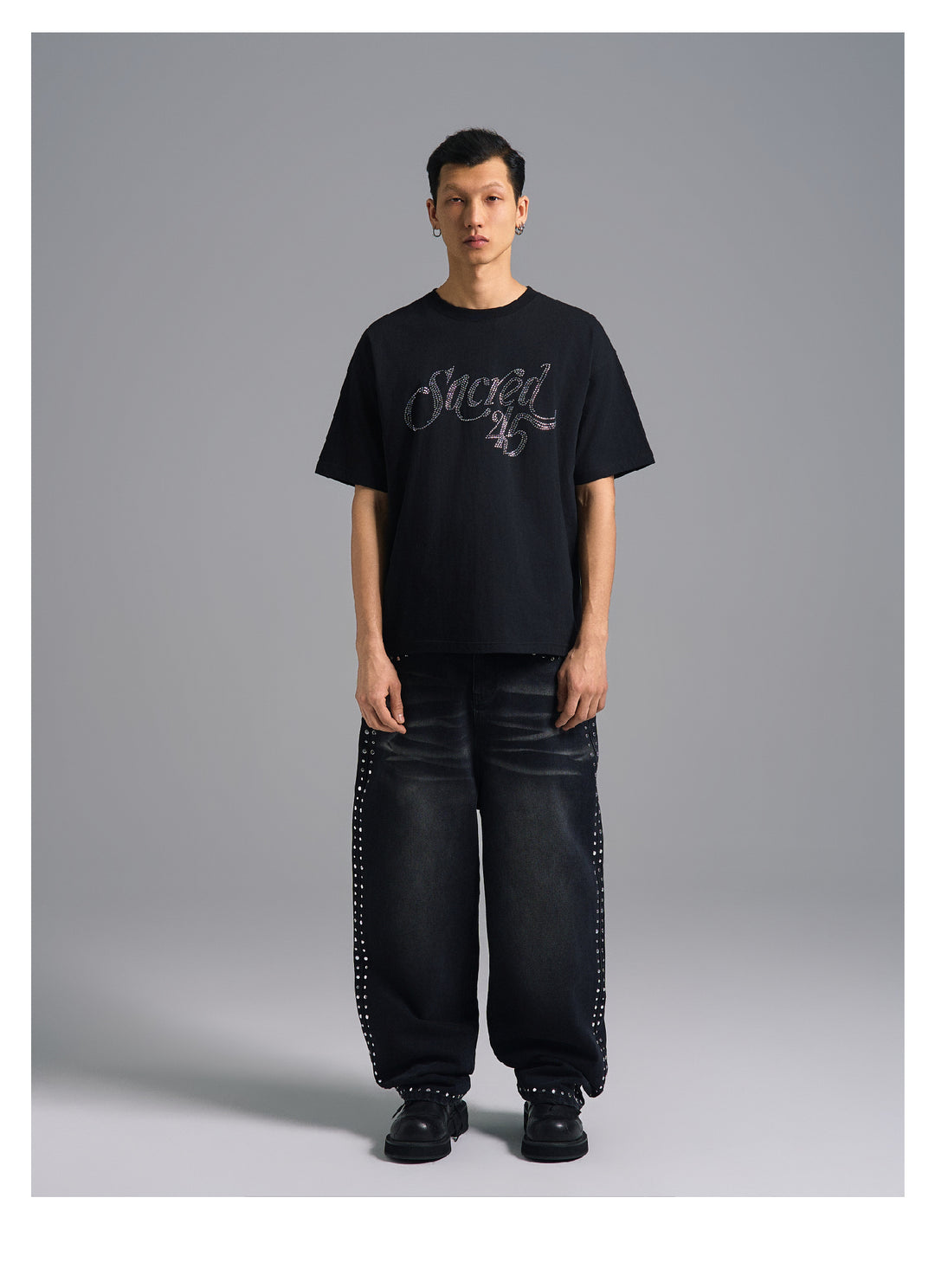 S45 Rhinestone Logo Tee | Face 3 Face