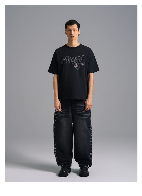 S45 Rhinestone Logo Tee | Face 3 Face