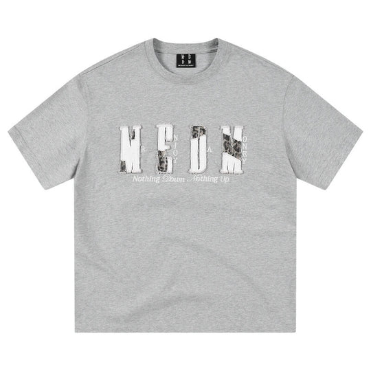 MEDM Distressed Logo Patch Short Sleeve Tee | Face 3 Face