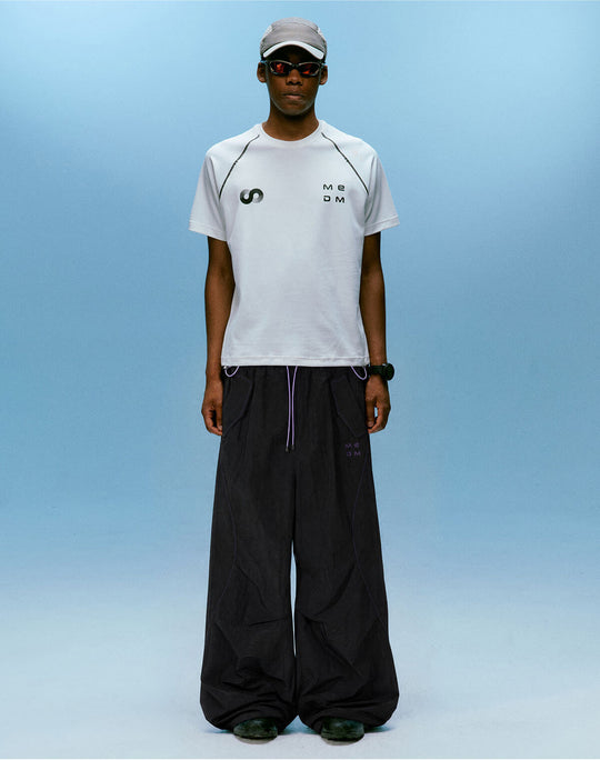 MEDM Contrast Stitch Lightweight Utility Track Pants | Face 3 Face