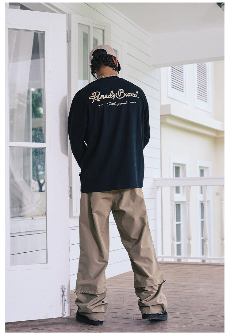 Remedy Script Print Long Sleeve Tee | Face 3 Face