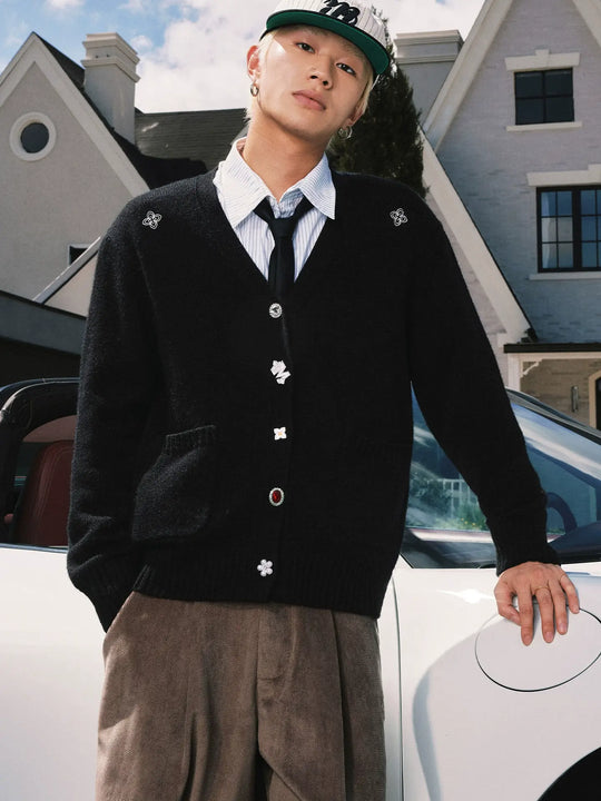 MEDM Multi Button Knit Cardigan | Face 3 Face