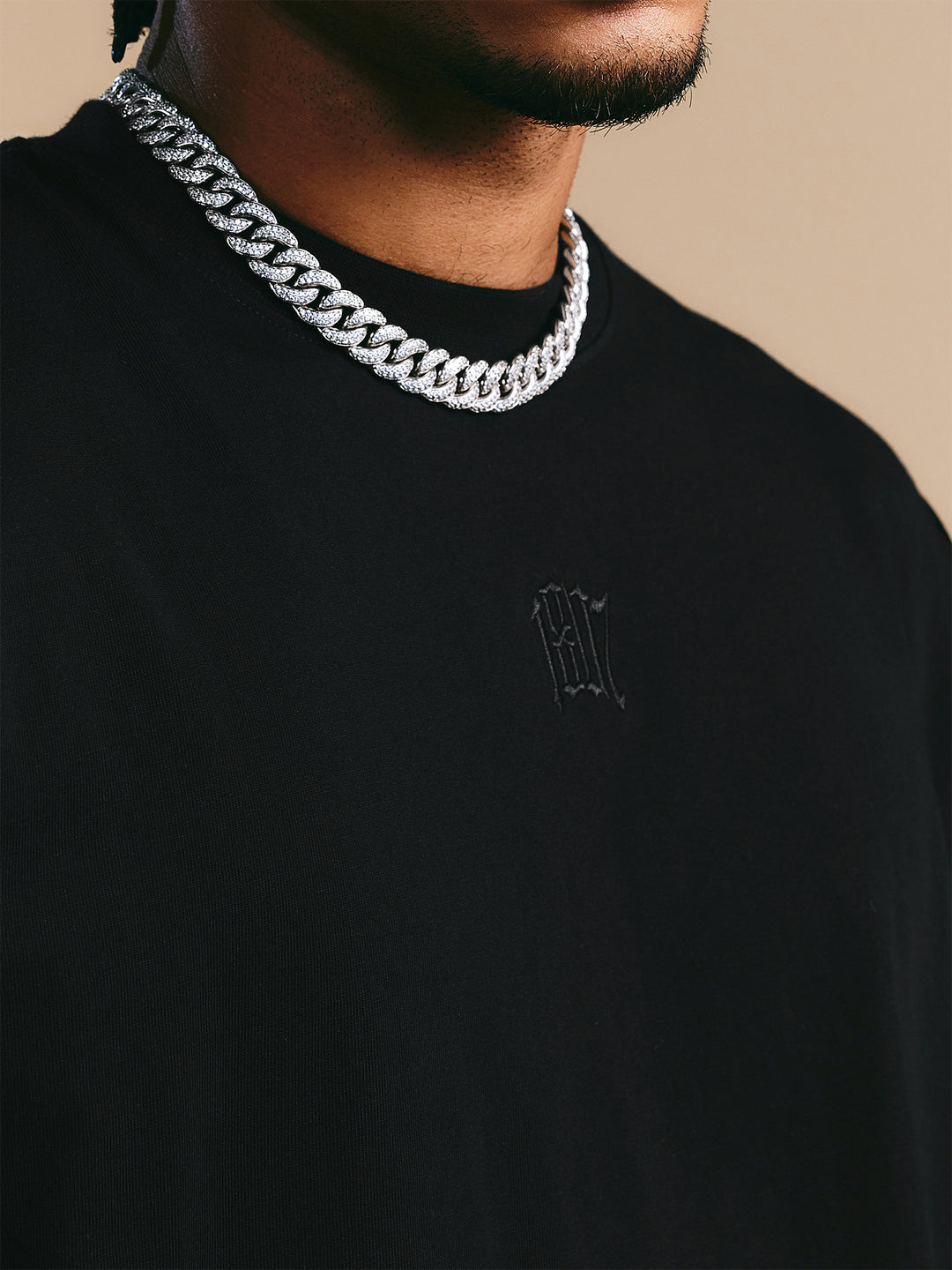 1807 Glossy Logo Print Long Sleeve Tee | Face 3 Face