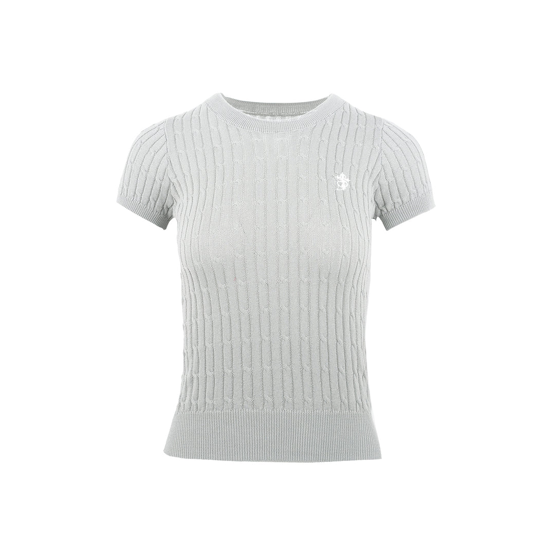 Small Town Kid Twist Knit Slim Fit Short Sleeve Tee | Face 3 Face